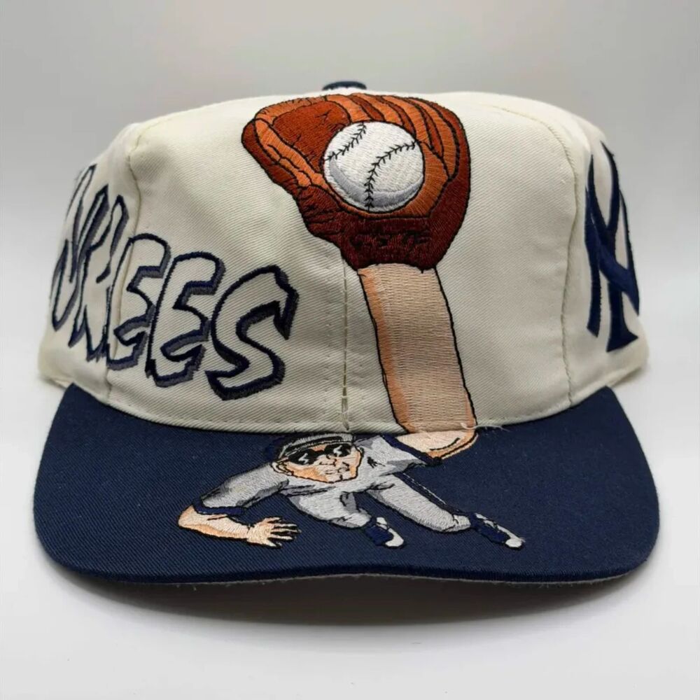 Vintage NY Yankees Drew Pearson Catch Snapback Hat